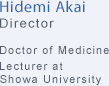 Director Hidemi Akai